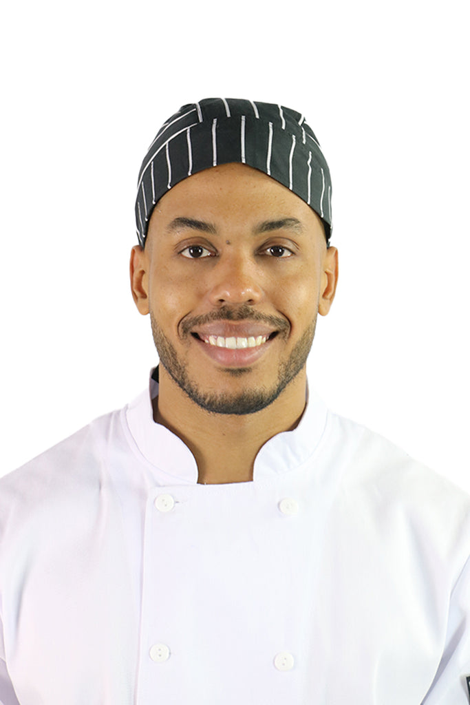 Gorro De Cocina, Cofia Negro Con Elástico Unisex. Chef Mode.